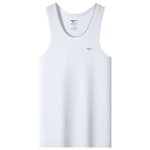 
Septwolves pure cotton men's vest spring and summer hurdle shirt wear white sleeveless cotton undershirt sports traceless bottoming