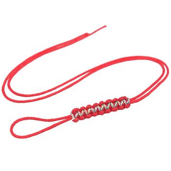 Gold thread flat knot pull ring hand-woven tie pull ring accessory