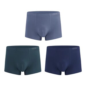 
Italian men's silk underwear boxer briefs solid color modal cotton shorts breathable