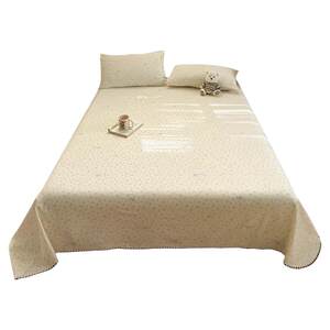 
Category A maternal and infant grade double-layer gauze sheet single piece summer children's dormitory 1 meter 5 naked sleeping quilt single pillowcase three-piece set