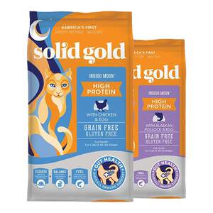 
Solid Gold imported cat food 12 pounds solid gold solid gold adult cat and kitten staple food