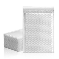 White pearlescent film bubble envelope bag thickened waterproof and shockproof foam bag clothing book express logistics packaging bag