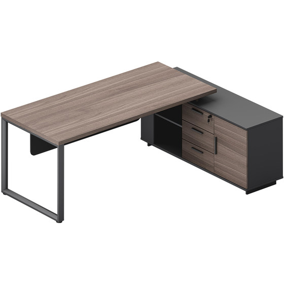 
Simple and modern 1.8m 2m boss desk office supervisor desk stylish and atmospheric original oak color combination furniture
