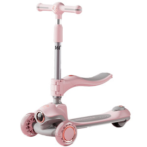 
361-degree children's scooter can sit and slide for 6-12 years old, two-in-one folding scooter for boys and girls