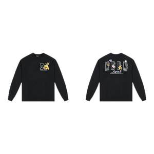 
MEDM25SS Butterfly Garden Embroidered Long Sleeve T-shirt Men and Women Loose Spring and Autumn T-shirt Base Top