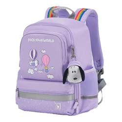 Hermes Snoopy children's schoolbag for primary school students in grades 1-6, spine protection and burden reduction, lightweight large-capacity backpack