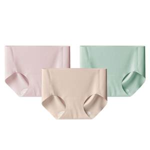 
Runwei 10A antibacterial first-time no-wash seamless underwear for women invisible liquid foundation mid-waist no-size briefs for women