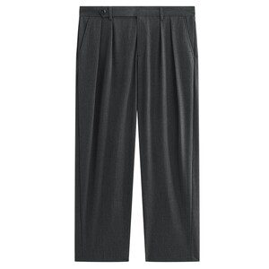 
[Texture wide-leg pants] PEACEBIRD men's casual pants 26 new summer thin straight commuter belt trousers