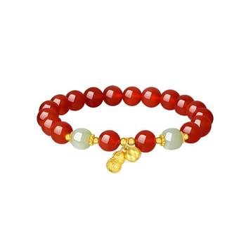 
Zodiac year gift Zhou Dasheng good persimmon peanut bracelet for women