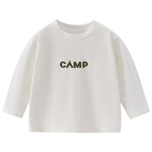
[5A Antibacterial] Boys Long Sleeve T-Shirt 2026 Children's Spring Round Neck Clothes Little Children's White Spring Baby Tops