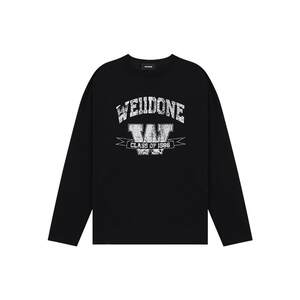 
[Same Model for Celebrities] WE11DONE25 Early Autumn New Product Neutral Men and Women's Same College Style Round Neck Long Sleeve T-shirt