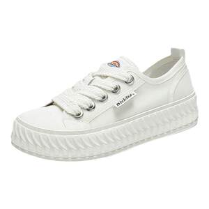 Dickies canvas shoes for women in spring and summer ice silk ultra-thin breathable casual shoes thick sole height-enhancing simple white shoes versatile