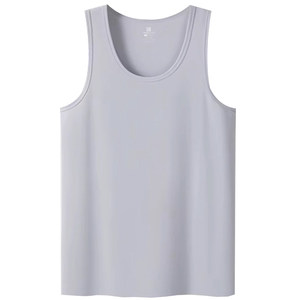 
[Ingenuity Series] Three-gun vest men's 120-count high-count long-staple cotton white gray bottoming shirt sports vest