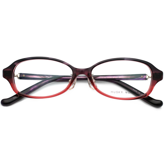 
HUSKY NOISE Japanese handmade glasses frame for women with myopia pure titanium small face ultra-light full frame small frame glasses frame 144