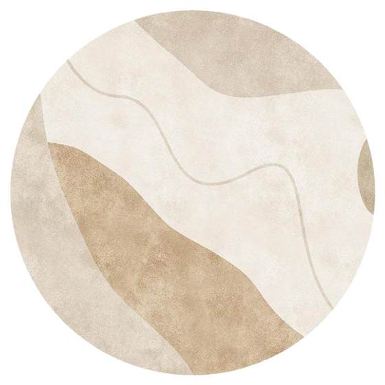 
Swiss high-end MUJIE round carpet living room bedroom bedside coffee table chair sofa dressing table study floor mat