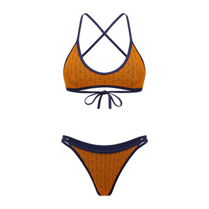 Yukari swim 2025 swimsuit small breasts gathered French retro bikini high-end vacation swimsuit