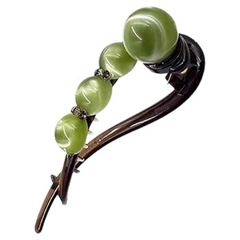 A casual hair slitting with teeth twisted rhinestone hair clip