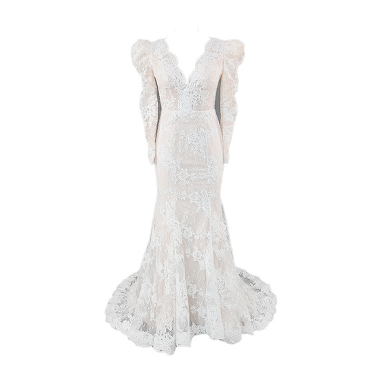 Vanna Fairy Clothes Light Luxurious Lace V-neck High-level Feeling Vanna Fairy Clothes Light Luxurious Lace V-neck High-level Feeling