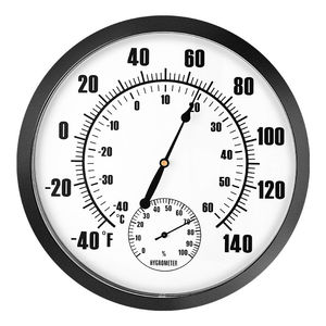 
Funard wall-mounted household indoor temperature and humidity meter 25CM large dial industrial warehouse thermometer hygrometer