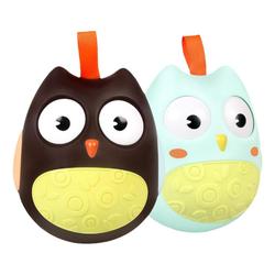 Infants And Toddlers 01 Years Old Educational Tumbler, Resistant To Falling, Baby Ding-dong Rattle, Baby Owl Soothing Toy