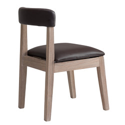 Solid wood simple dining chair visible environmental protection