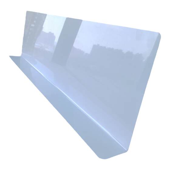 1.8mm thick PVC baffle plastic water baffle partition to cover ugly cat smoke sewing cleaner, wash table hanging cabinet baffle
