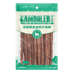 McFoodie Guobao Le High Calcium Beef Sticks 400g Teddy Puppies Plus Calcium Training Dog Snacks Beef Strips and Dried Meat