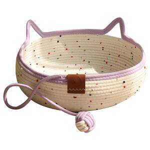 
Coarse hemp woven rattan cat nest summer pet nest for four seasons universal scratch-resistant wear-resistant washing cat scratch board cat supplies