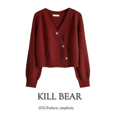 taobao agent Brand sweater, cardigan, warm long-sleeve, top
