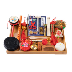 Grab Week Supplies One-year-old Suit One-year-old Male And Female Tiger Treasure Birthday Lottery Gift Box Chinese Modern Layout Props