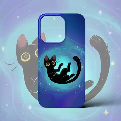 Cat Vortex iPhone Case – iPhone 17, iPhone 16, iPhone 15, iPhone 14, iPhone 13