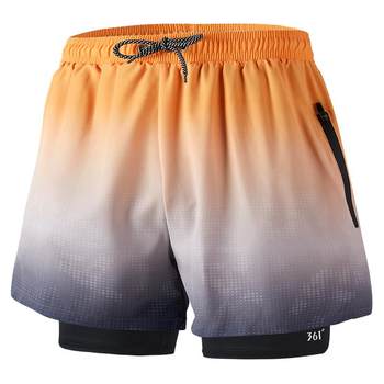 361 double layer anti-embarrassment hot spring swimming trunks and beach trunks