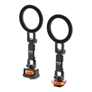 MG-28 cold boot magnetic folding mobile phone bracket Magsafe camera hot shoe universal horizontal and vertical shooting monitor mobile phone clip live vlog photography expansion accessories tripod stand 1/4 screw