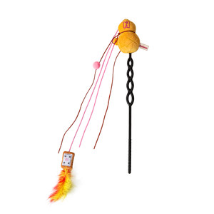 
[petstar_flag bell play pet stick] flag long pole funny cat stick bite-resistant cat self-pleasure relief cat and dog toys