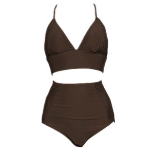 
Bikini V-neck small breast split sexy belly-covering slimming high-end 2026 new pure desire hot spring ins swimsuit for women