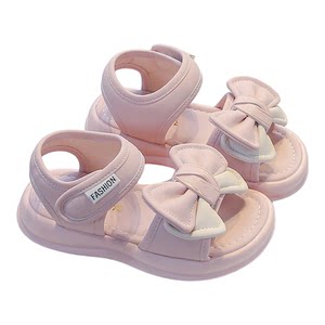 
Little Yellow Duck Children's Shoes with Bows and Fashionable 2026 Summer New Girls' Fashion Sandals for Elementary School Students Beach Shoes