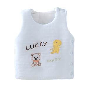 
Baby vest wearing a newborn vest in spring and autumn, pure cotton horse clip in infant and toddler boys in winter thickened shoulders