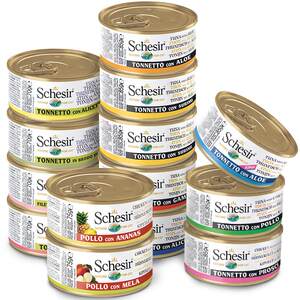 
Schesir imported from Italy canned cat snacks for adults and young cats with staple food 14 cans