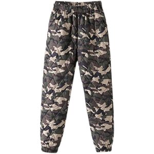 
Light and thin down cotton pants for women 2026 winter new outer wear high waist girdle thickened loose casual camouflage warm cotton pants