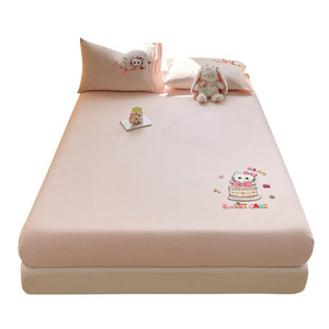 
Class A wash cotton embroidered bed cover pure cotton 100 cotton bed cover 2025 new four-season universal mattress cover protective cover for women