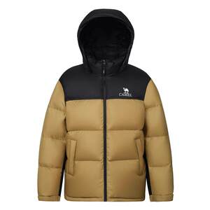 
Camel Down Jacket Uniform Winter Hooded Thick Warmth Fashionable Versatile Short Outdoor Bread Jacket for Men and Women