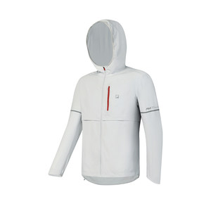 
FILA official men's woven jacket 2024 winter new fitness sports basic simple hooded top