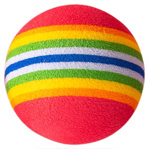 Cat toy Rainbow Ball Micro Bullets Balls Teasing Cat S quiet Ball EVA Small Pet Pets