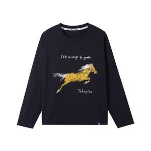 
Piggy Tony Boys T-shirt Pure Cotton Long Sleeve Teen Fat Children's Clothes Plus Fat Children's T-shirt Spring Clothes Top