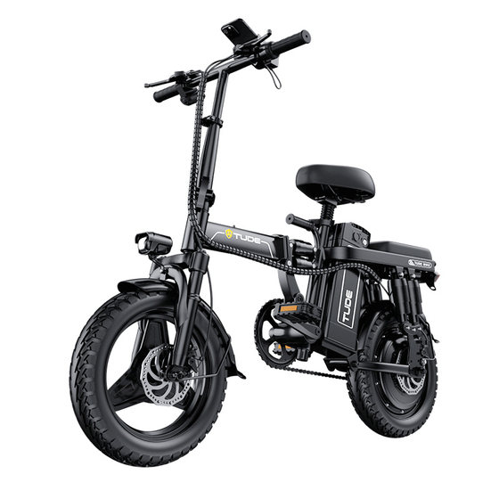 
Tude Folding Electric Vehicle New National Standard Electric Bicycle Lithium Battery Ultra-light Portable Small Transportation Battery Vehicle