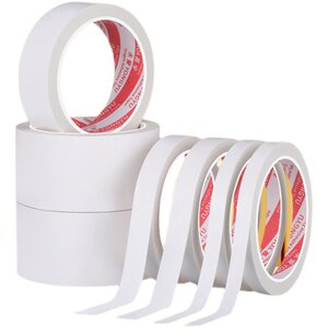 
Handmade double-sided adhesive high-viscosity thin tape strong cotton paper translucent non-marking tape fixed wall stickers for students children's stationery office supplies ultra-thin DIY stickers sticky hot melt