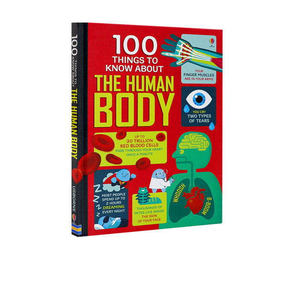 关于人体的100件事 Usborne大发现系列 100 things to know about Human Body 精装英文原版 尤斯伯恩青少年科普百科知识绘本