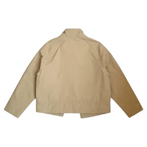 
Korean style versatile stand-up collar short windbreaker for women 2026 spring new style drawstring design slimming coat