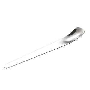 Stainless steel dessert spoon high face value yogurt special spoon flat head coffee spoon ice cream long handle digging spoon home

