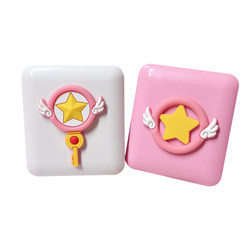 Cute Electric Sakura Contact Lens Cleaner Girly Heart Vibration Automatic Contact Lens Companion Cleaner Cleaning Box